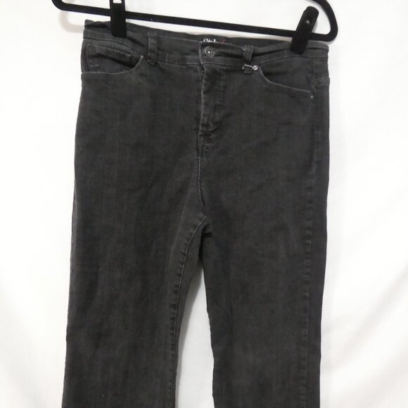 STYLE & CO JEANS - Tummy Control | size 8 | Classic Black Straight Leg Jeans - Picture 6 of 16